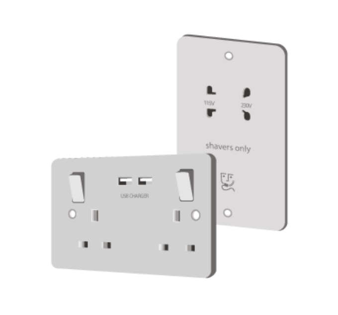 Installation of sockets and switches